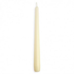 Tapered candles 254mm ivory - FourniResto - Fourniresto