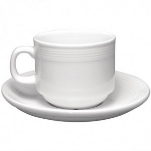 Untertasse für stapelbare Teetasse Linear 20cl - 12er-Pack - Olympia - Fourniresto