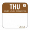 Soluble Labels For Food "Thursday" - Box of 1000 - Vogue