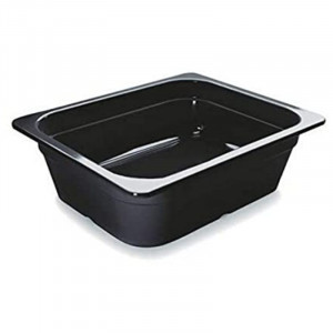 Gastro Black Melamine Tray 1/2 GN - H 65 mm - Lacor