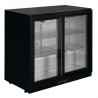 Black Back Bar 2 Sliding Doors 180 Bottles - 208 L - POLAR