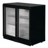 Black Back Bar 2 Sliding Doors 180 Bottles - 208 L - POLAR