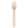 Biodegradable Wooden Fork 155 mm - Pack of 100 - Fiesta Green - Fourniresto