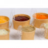 PET lid for 60 ml Kraft cardboard sauce pot - Pack of 50