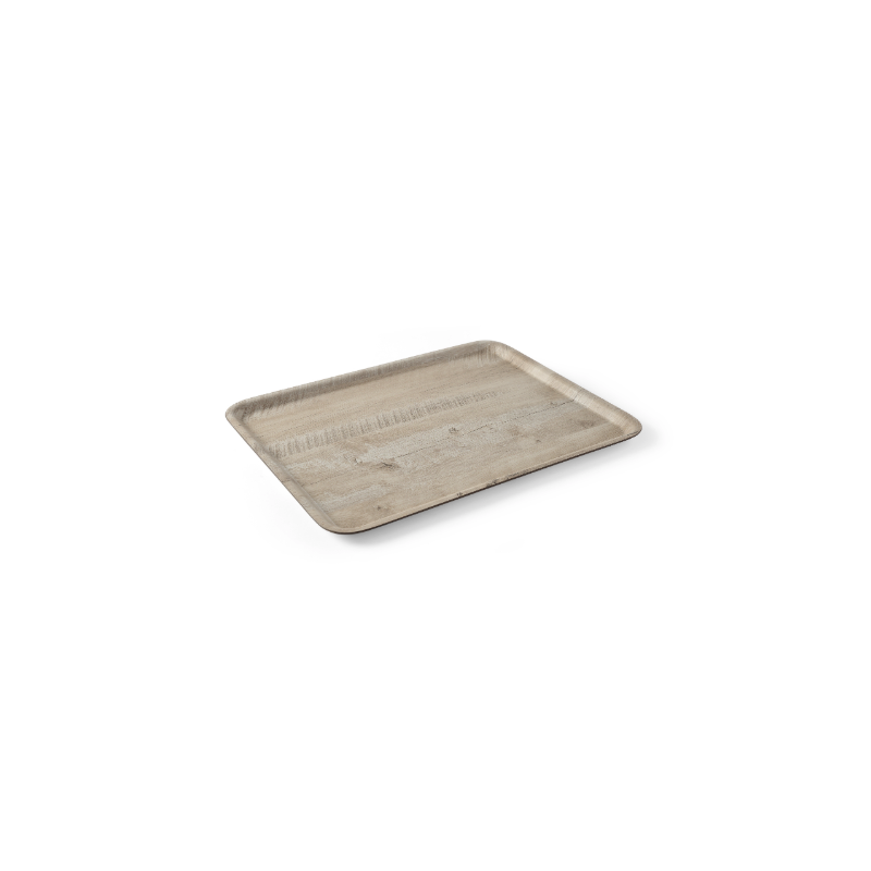 Melamine Printed Light Wood Service Tray - 350 x 240 mm