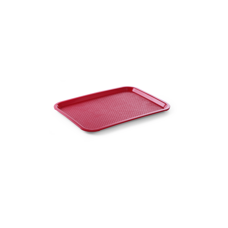 Rectangular Fast-Food Tray Red - 415 x 305 mm