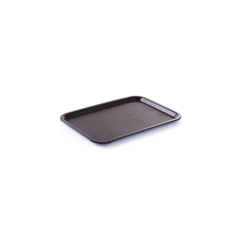 Rectangular Fast Food Tray - Small Size 265 x 345 mm - Brown