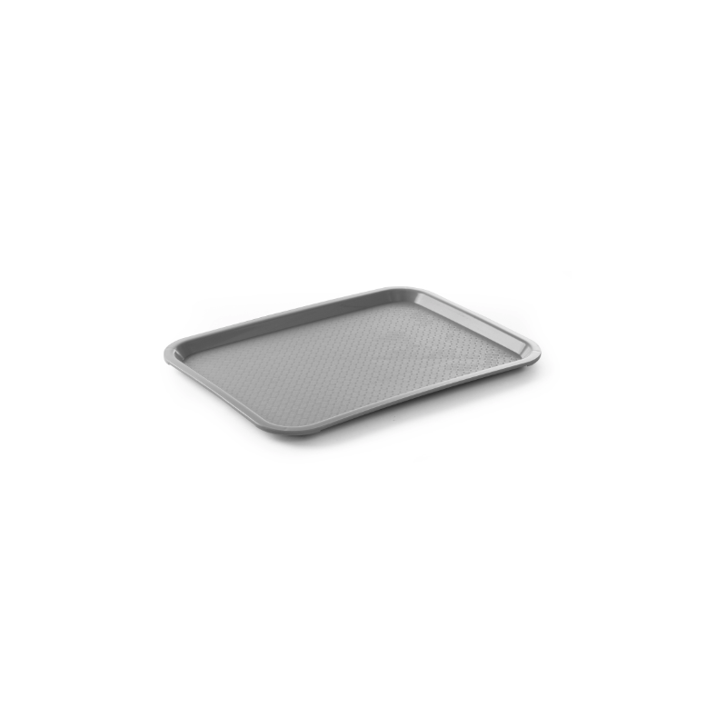 Rectangular FastFood Tray - Large Size 450 x 350 mm - Gray