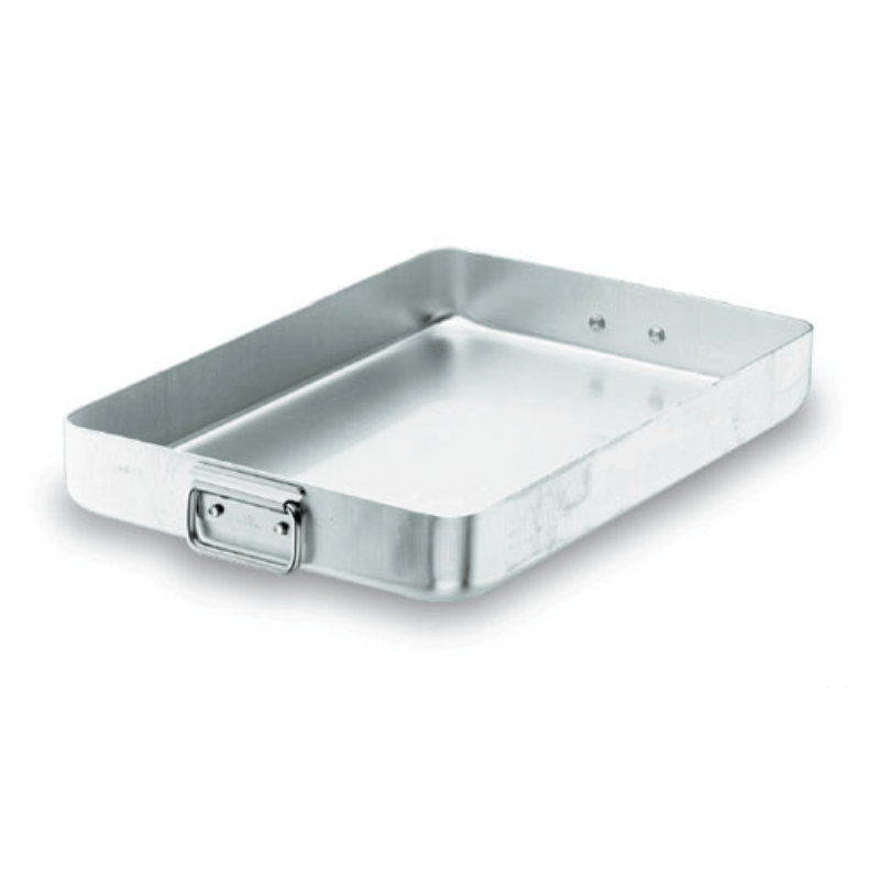 Professionelle Bratpfanne mit abgesenktem Griff - Chef-Aluminium - 60 x 40 cm