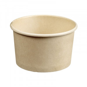 Ice Cream and Dessert Bamboo Pot Ø 70 mm - 105 ml - Pack of 50