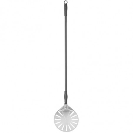 Pelle à Pizza Ronde Perforée en Inox - 1200 x 230 mm