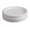 Round Plates in Bagasse - 26.1 cm - Pack of 50 - FourniResto