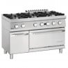 6-Burner Stove with GN 2/1 Gas Oven and Cabinet Series 700