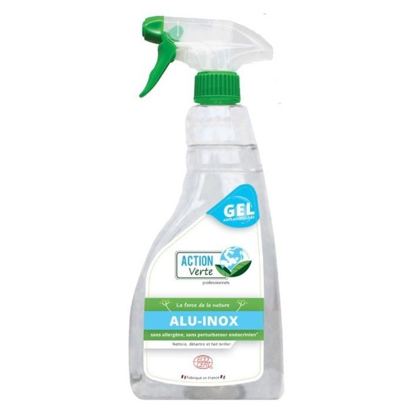 Spray Gel Nettoyant Dégraissant pour Inox et Aluminium - 750 ml - Action Verte