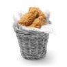 Grey Snack Basket - 130 mm in Diameter