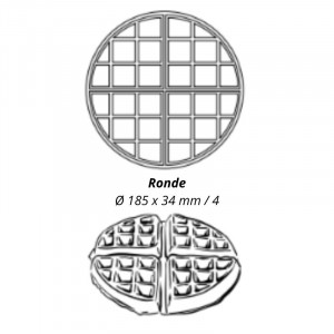 Gaufrier Professionnel à Ouverture 180 ° - Basculement Gauche Droite - Ronde - Krampouz