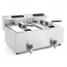 Profi Line fryer with digital drain tap - 2 x 8 l - Brand HENDI - Fourniresto