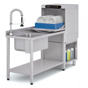 Professionelle Geschirrspülmaschine 50 x 50 mit Ablaufpumpe