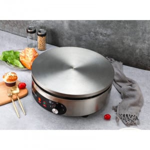 Elektrische Crêpe-Maschine Pro Ø 400 mm 3000 W — Gusseisenplatte