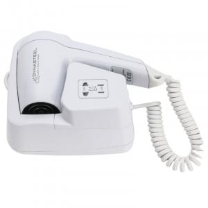 Wall-Mounted Hair Dryer 1100 W White — Hotel & Spa