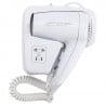 Wall-Mounted Hair Dryer 1100 W White — Hotel & Spa