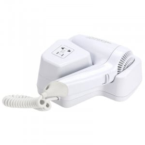 Wall-Mounted Hair Dryer 1100 W White — Hotel & Spa