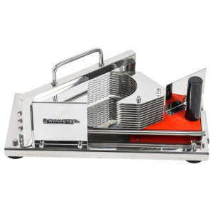 Professional Stainless Steel Tomato Cutter — Manual Slicer