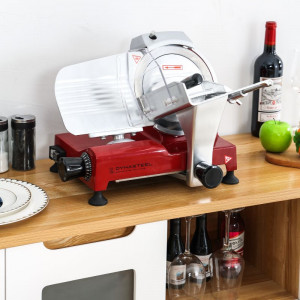 Professional Red Gravity Ham Slicer 195mm Dynasteel - Precise and Easy Cutting