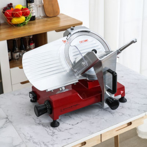 Professional Red Gravity Ham Slicer 250 mm - Dynasteel