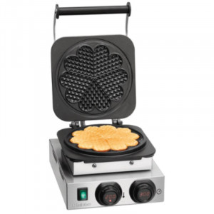 Professional Waffle Maker - 5 Heart-Shaped Waffles - Bartscher