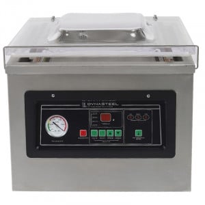 Vakuumverpackungsmaschine mit Glocke 900 W - Schweißnaht 400 mm Edelstahl