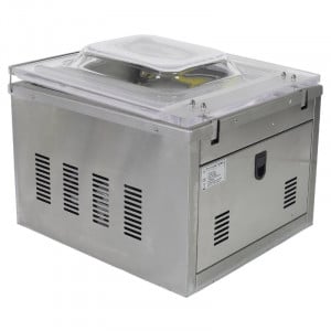 Vakuumverpackungsmaschine mit Glocke 900 W - Schweißnaht 400 mm Edelstahl