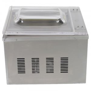 Vakuumverpackungsmaschine mit Glocke 900 W - Schweißnaht 400 mm Edelstahl