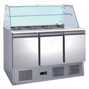 Refrigerated Saladette 3 Doors - 368 L - Dynasteel