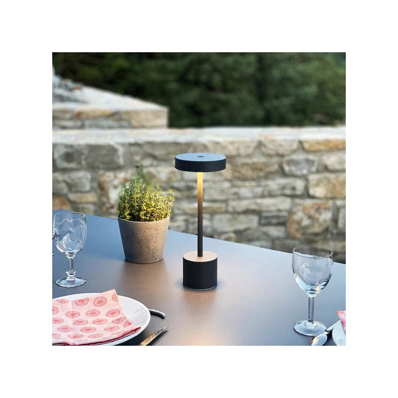 Lampe de Table Touch Aluminium - Roby Rock - Lumisky