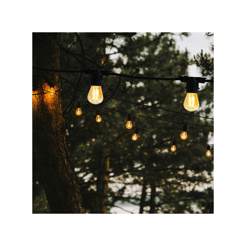 Connectable Outdoor String Light with Filament Bulb - Link Me Light - Lumisky Connectable Outdoor String Light with Filament Bulb - Link Me Light - Lumisky
