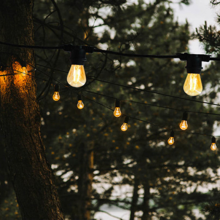 Verbindbare Außen-Lichterkette mit Filament-Glühbirne - Link Me Light - Lumisky