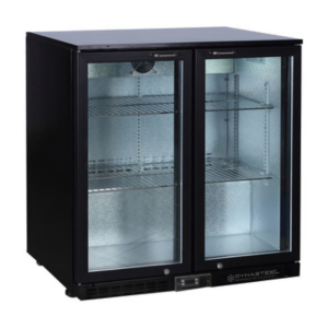 Rückkühlschrank - 2 Glastüren - 209 L - Dynasteel