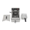 Professional Deep Fryer 13 L 3000 W with Drain - Stainless Steel