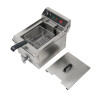 Professional Deep Fryer 13 L 3000 W with Drain - Stainless Steel