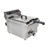 Professional Deep Fryer 13 L 3000 W with Drain - Stainless Steel