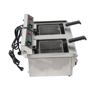 Professional Fryer 2 x 13 L with Drainage - Dynasteel: Performance and durability for your kitchen