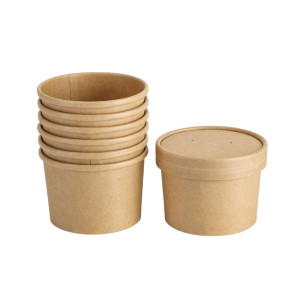 Pot à Soupe Kraft - 240 ml - Lot de 300 - Dynasteel