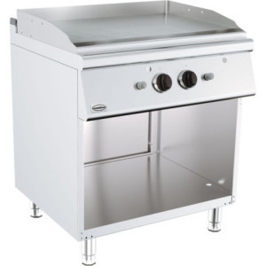 Chrome Gas Griddle on Cabinet - Series 700 - 800 mm - CombiSteel