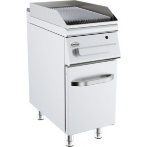 Gas Griddle with Grooved Plate - 400 x 700 mm - CombiSteel