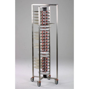 Folding Plate Rack Trolley - 60 Levels - CombiSteel