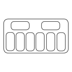 Eisvitrine - Statisch - 8 x 5 L - CombiSteel