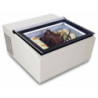 White Countertop Ice Cream Display - Static - 3 x 5 L - Customer Side - CombiSteel