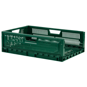 Folding Stackable Crate 600 x 400 - 36 L - Green