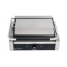 Large Grooved/Smooth Dynasteel Panini Grill - Perfect professional cooking for restaurants and snack bars